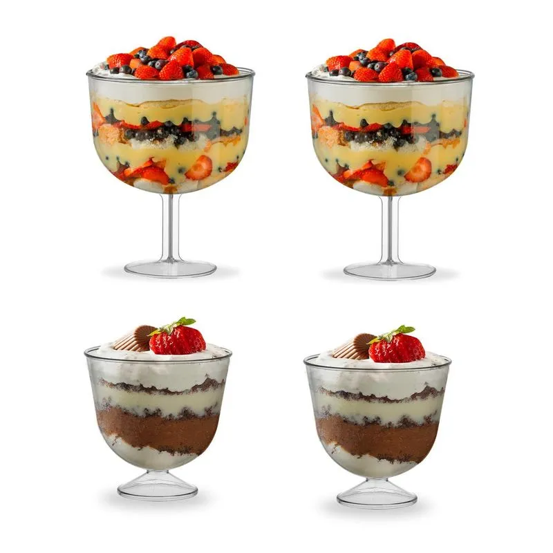 2 Taças Tropical 1,3 Sem Tampa + 2 Taças 15x15 1500ml