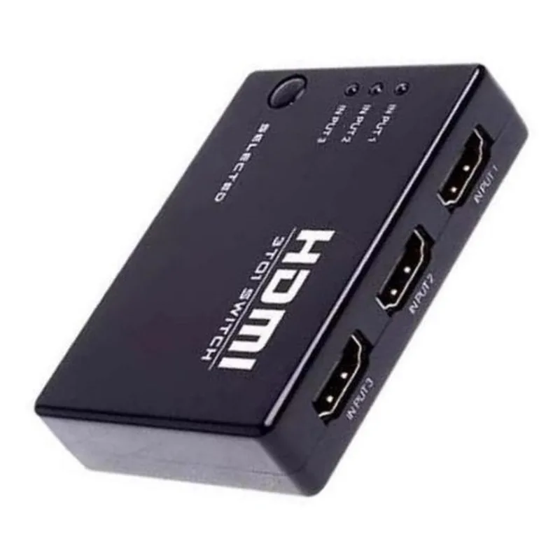 Hub Switch Hdmi 3 Entradas E 1 Saída Le-4125 - Lelong