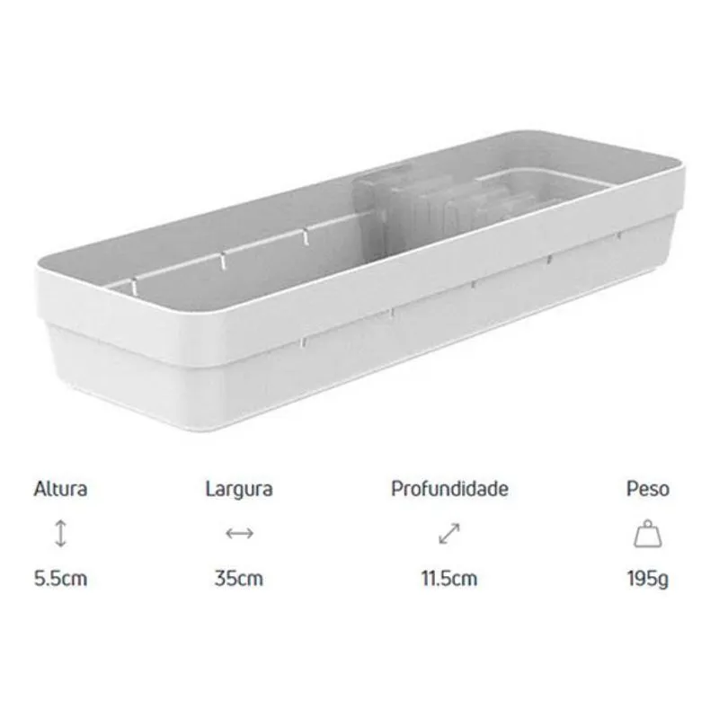 Organizador Gavetas Com Porta Facas Talheres Divisor Cozinha