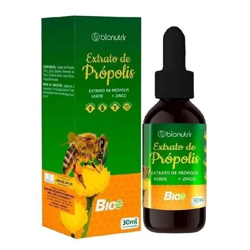Extrato De Própolis + Zinco (30ml) - Bionutrir