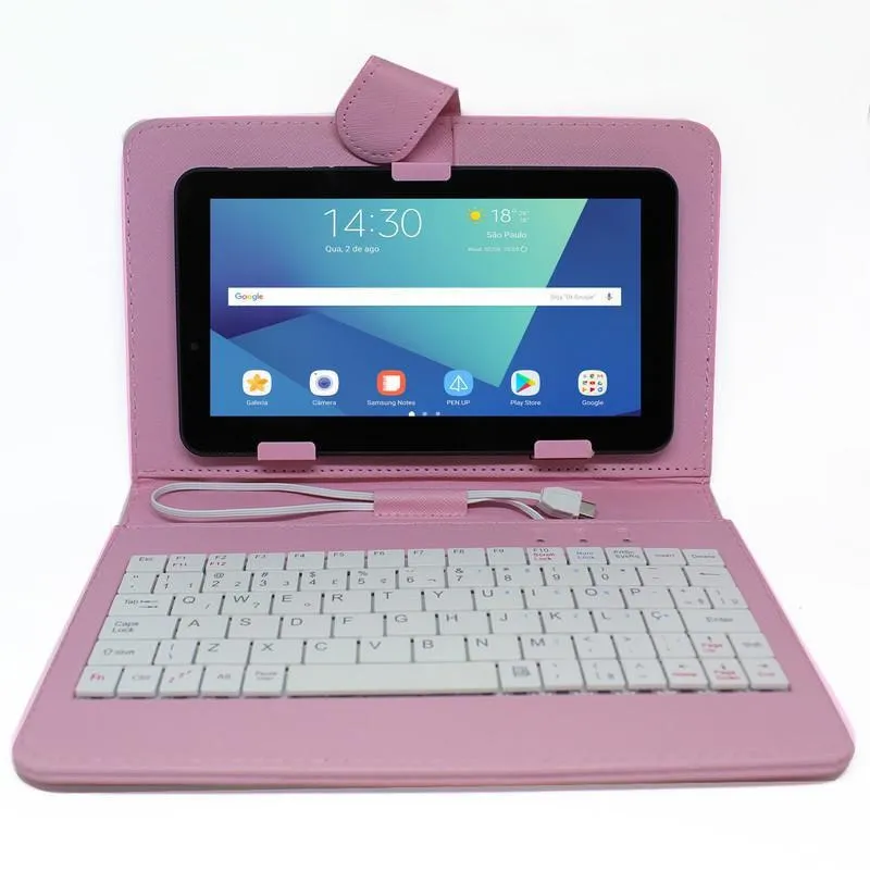 Tablet M7 Plus 16gb 3g 2 Chip Celular + Capa Teclado Galaxy