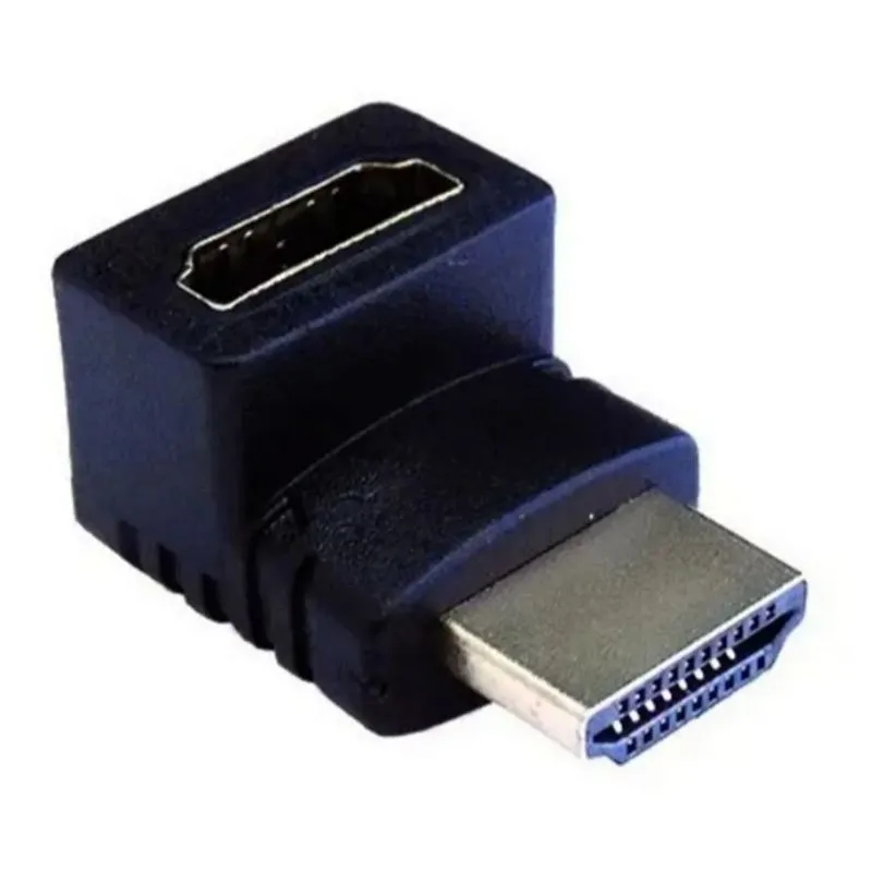 Kit 5x Adaptador HDMI Curva Em L 90º Graus Banhado Fr270