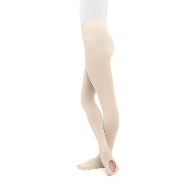 MEIA-CALÇA COM PÉ CONVERSÍVEL - INFANTIL SALMON CLARO G\GG