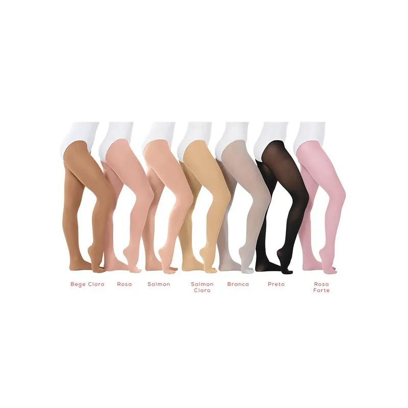 MEIA-CALÇA COM PÉ - INFANTIL SALMON M