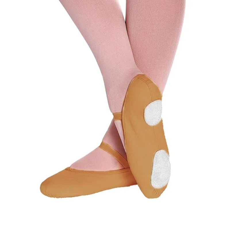 Sapatilha Só Dança Meia Ponta F-23 Lona Para Ballet Infantil 22 ao 32 25 / Bege