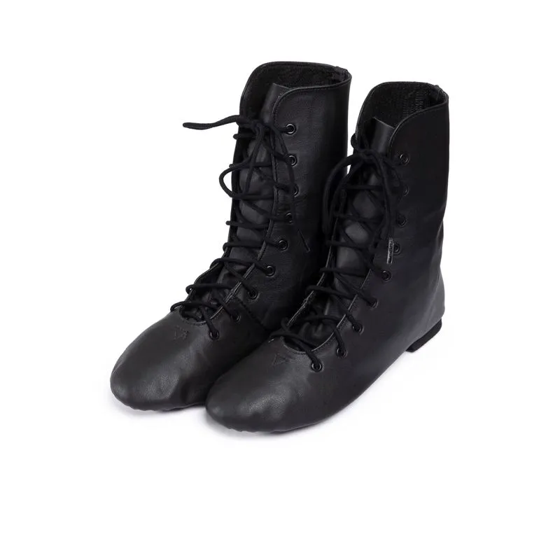 F10 - BOTA CANO ALTO JAZZ DE COURO - PRETO 45