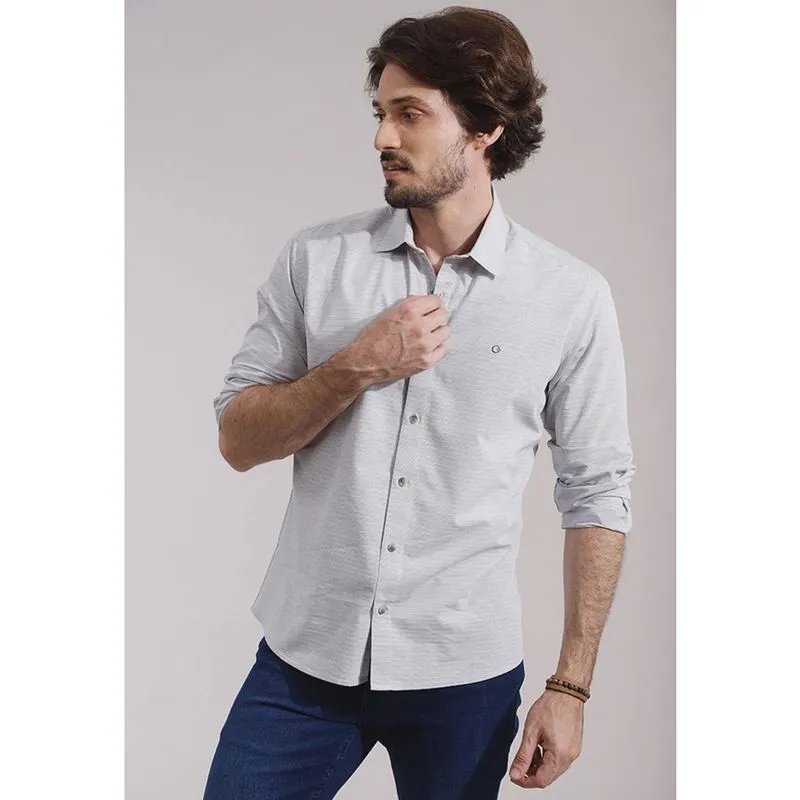 Camisa Slim Guilherme Soul Passa Facil Cinza