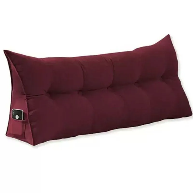 Almofada De Cabeceira 140 Cm Casal Suede Apoio Cama Quarto