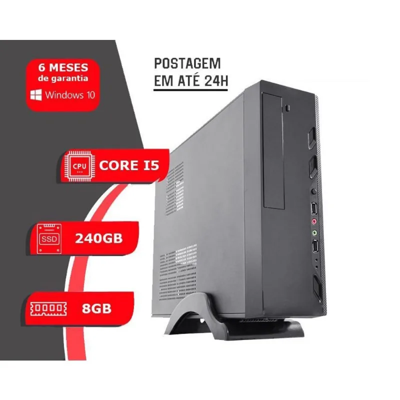 Pc Computador Cpu Intel Core I5 + Ssd 240Gb, 8Gb Memória Ram