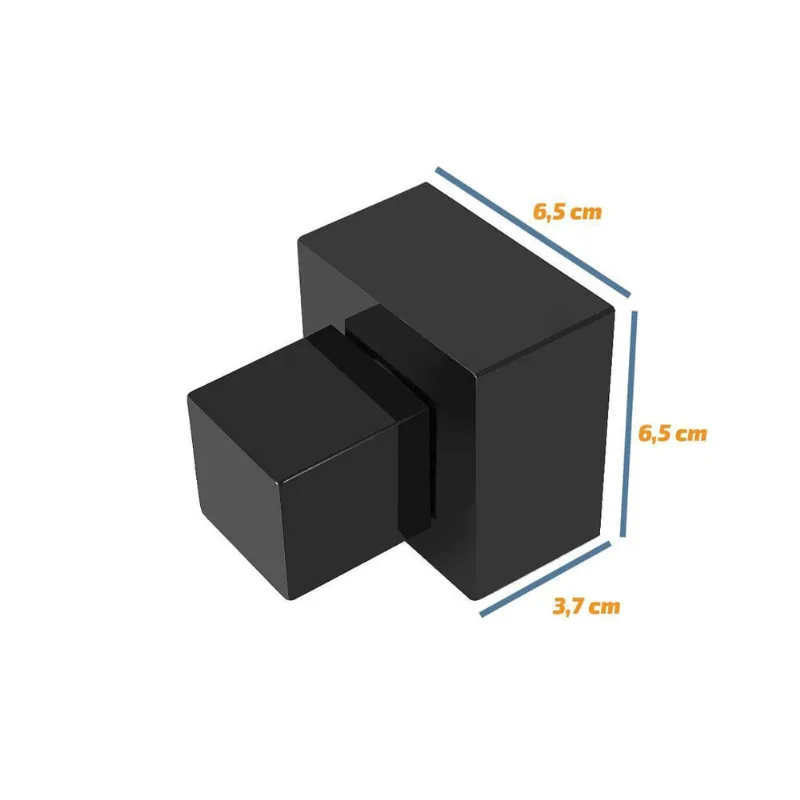 Kit 02 Acabamento Reg 50 Gaveta Quadrado Black Abs Deca