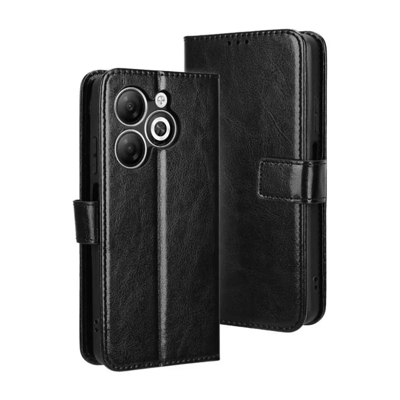 Kit Película Vidro 3D + Capa Carteira Infinix Smart 8 Pro