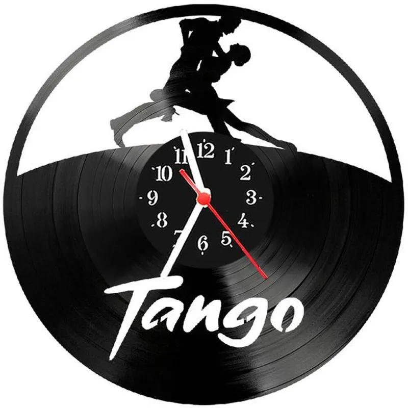 Relógio Parede Vinil Lp Ou Mdf Tango Dança