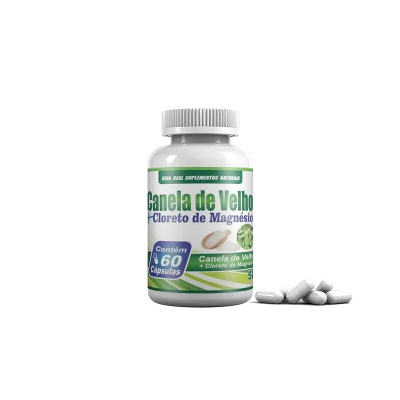 Canela de velho + cloreto de magnésio 60 caps
