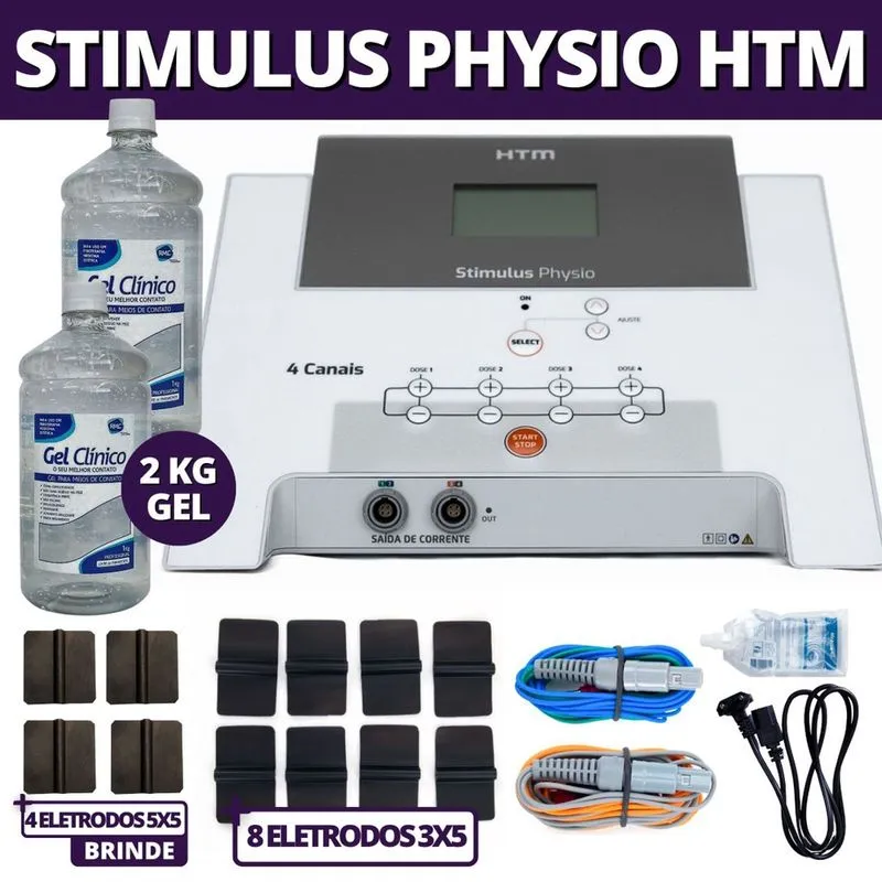 Stimulus Physio htm - Aparelho de Multicorrentes - 04 Canais