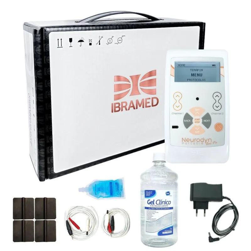 Neurodyn Portátil tens/fes 02 canais – Ibramed