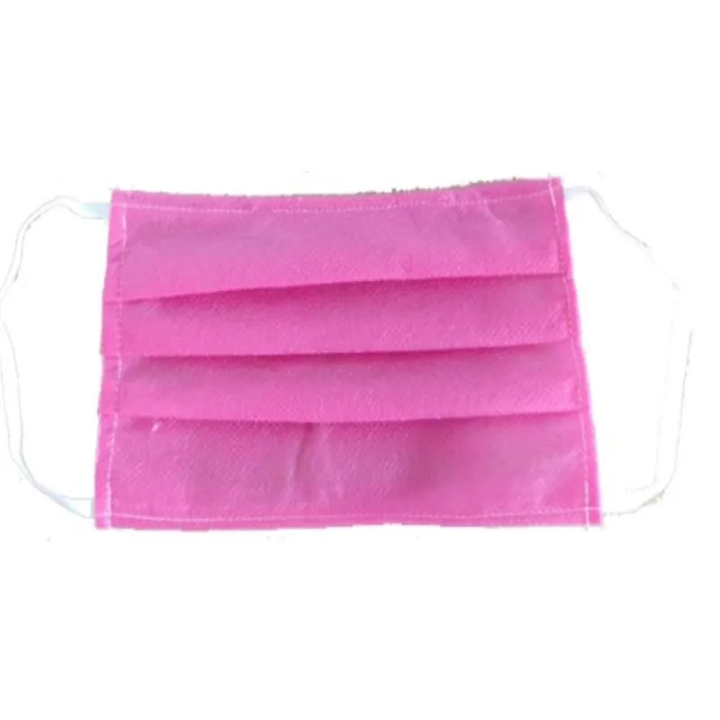 Mascara Proteção Facial 2 Camadas Descartável 40 Peças Rosa
