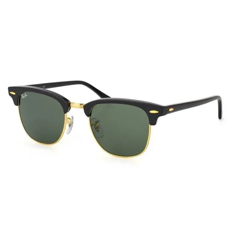 Óculos de Sol Ray Ban Clubmaster RB3016L Preto e Dourado 51