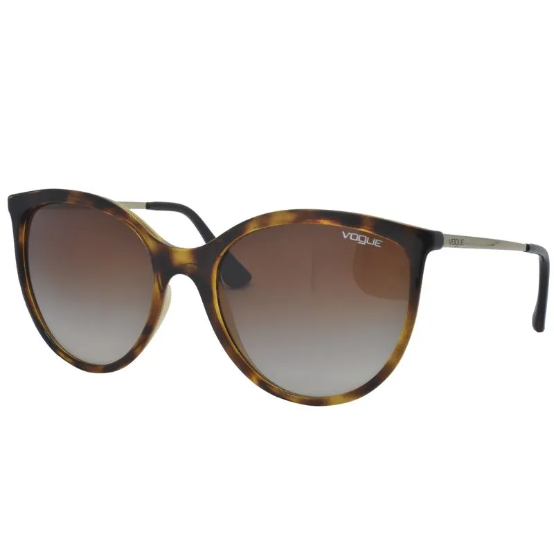 Óculos de Sol Vogue Feminino VO5221SL W65613 - Acetato Tartaruga e Lente Marrom Degradê