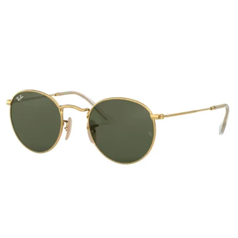 Óculos de Sol Ray Ban Round Flat RB3447NL Dourado Brilho