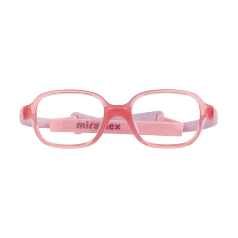 Armação para Óculos de Grau Infantil Miraflex MF4029 N225 Rosa Translúcido e Lilás