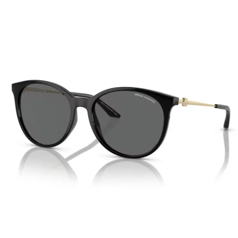 Óculos de Sol Armani AX4140S Preto Brilho Redondo