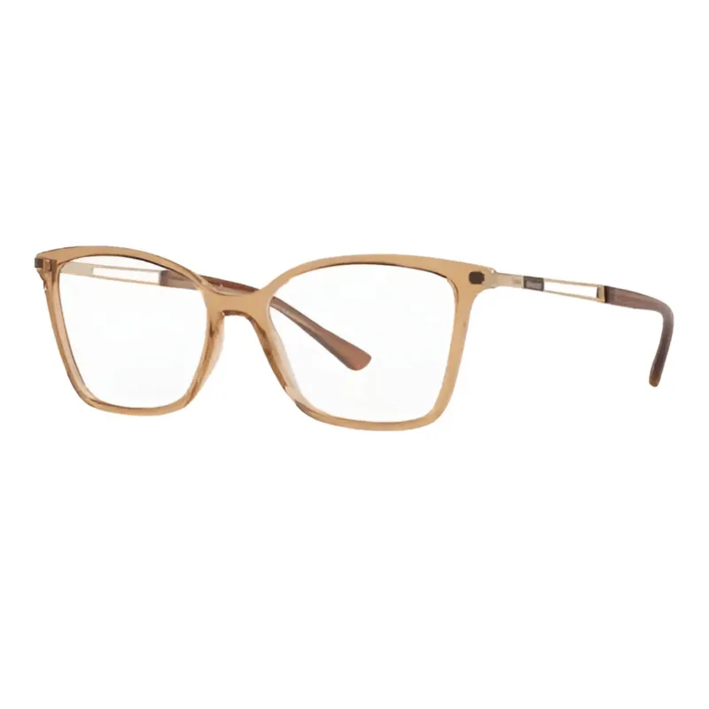 Armação de Óculos de Grau Jean Monnier 8324 Feminino Borboleta Acetato Marrom Claro