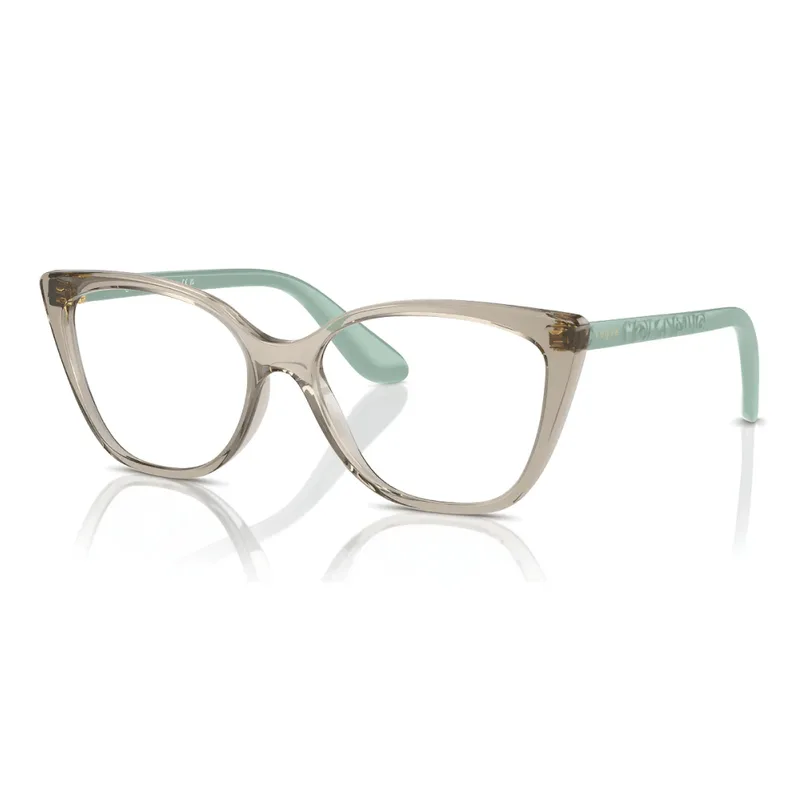 Armação de Óculos de Grau Vogue Eyewear VO5540L Feminino Oval Acetato Cristal