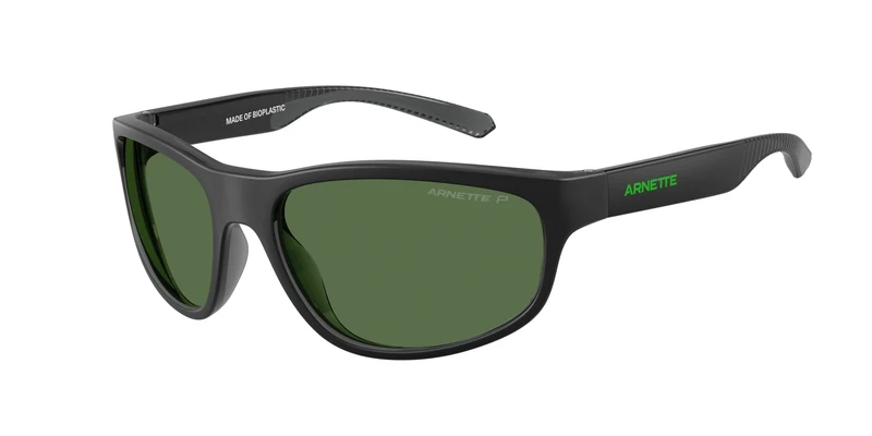 Arnette 0AN4351 E.Z. 56mm / 29672P - Transparent Grey Matte/Shiny / Polarized Green