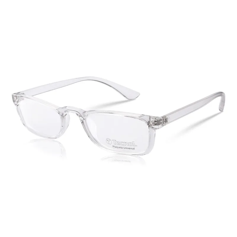 Armação de Óculos de Grau Tecnol TN3096U Feminino Retangular Acetato Transparente
