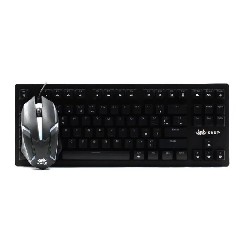 Kit Gamer Teclado Mecânico + Mouse Preto
