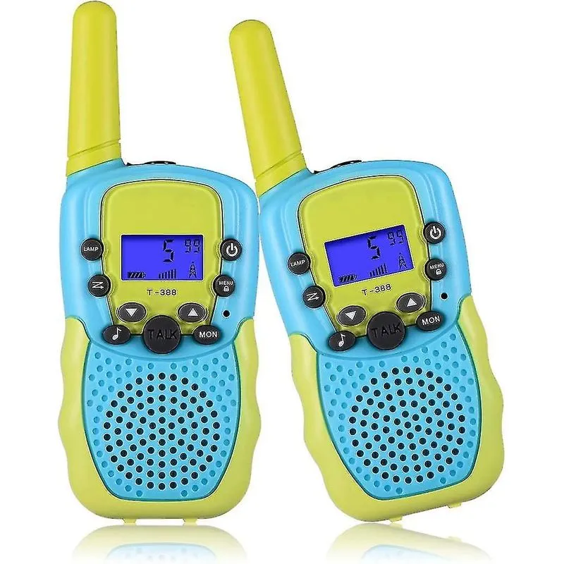 Walkie Talkies 22 Canais Lanterna 3 Milhas Alcance Azul