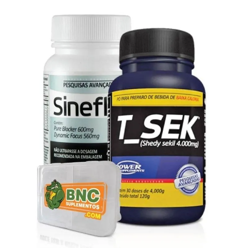 Combo - Sineflex + T Sek + Porta Caps. - Power Supplements