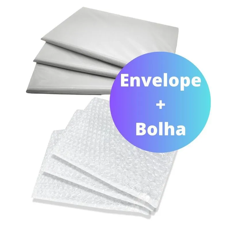 Envelope Segurança c/ Plástico Bolha - 20x30 cm - Branco