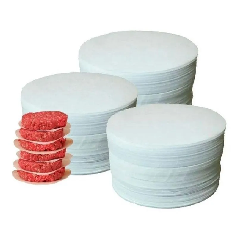 Papel De Hambúrguer Parafinado Separar A Carne 2 Kg 11,2Cm