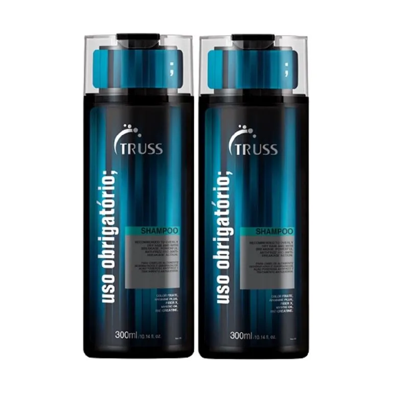 Truss uso obrigatório kit shampoo 2 unidades