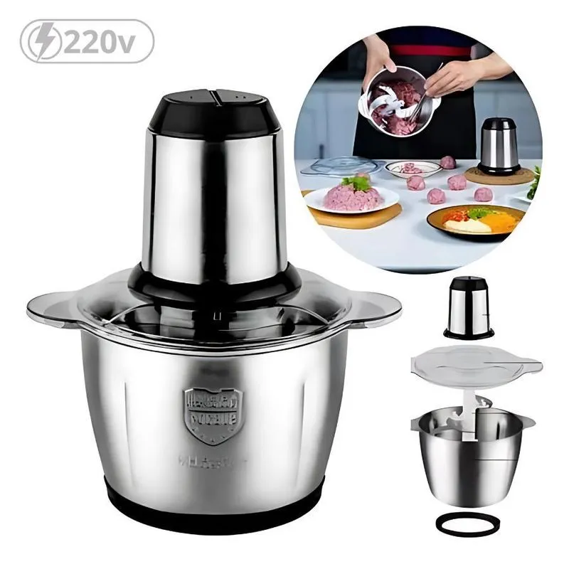 Multiprocessador Alimentos 220v Motor Potente E Tigela Aço