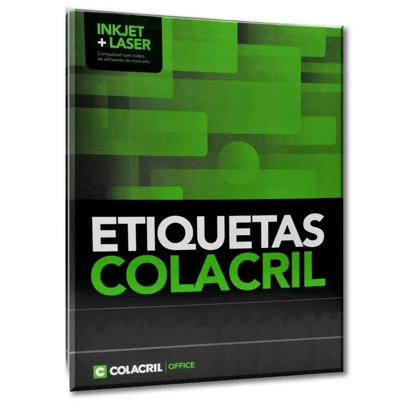 Etiqueta Colacril Carta Cc181 25,4 X 101,6 Mm 500 Folhas