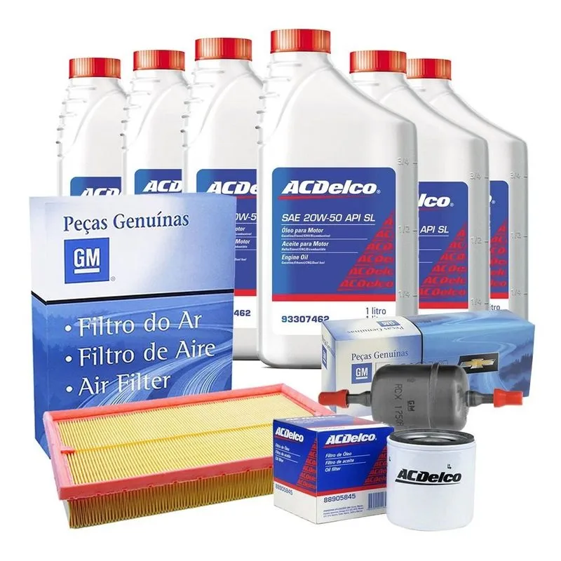 Kit Revisão ACDelco 15w40 Filtros GM Astra 2.0 8v FlexPower