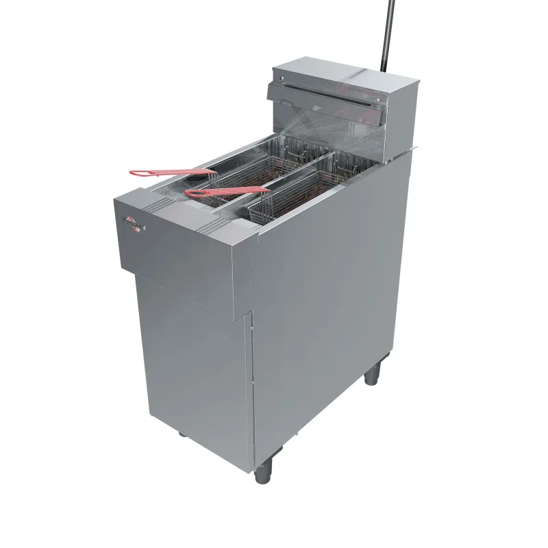 Fritadeira Elétrica Split Zona Fria Skymsen Inox 28 Litros 16000W Trifásica 380V FE28S