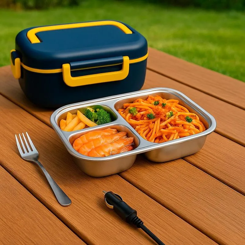 Marmita Elétrica Refeições Inox Quente 1.5l