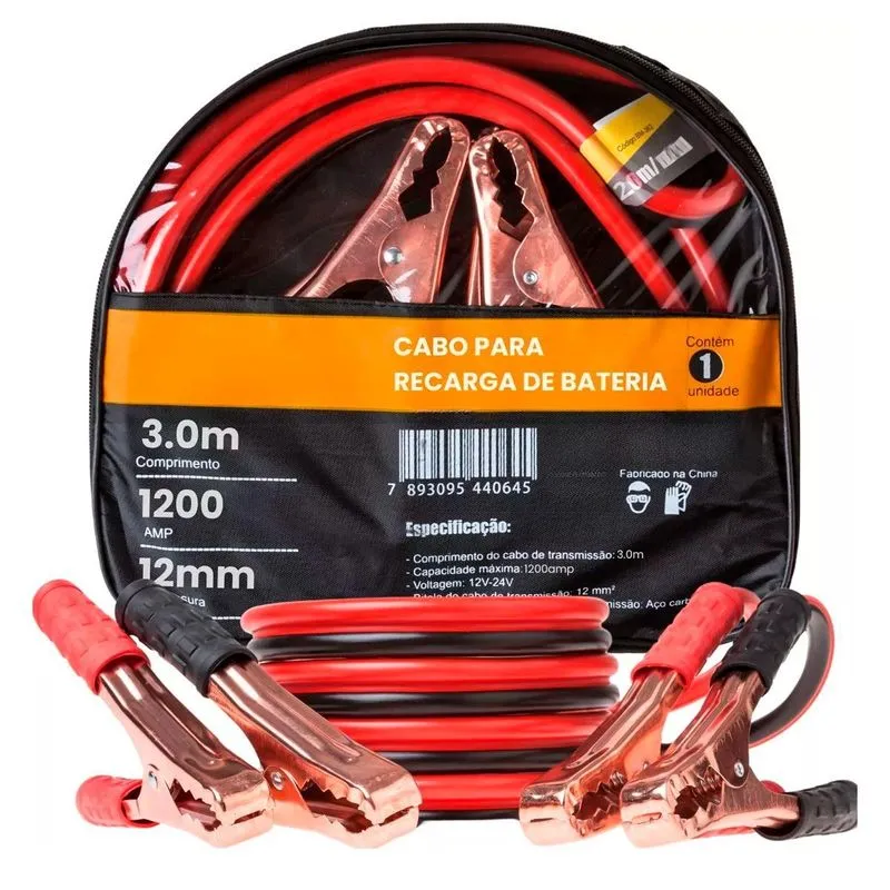 Cabo De Chupeta Para Emergência De Caminhão 1200amp