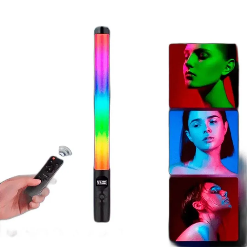 Bastão Led Rgb Ideal Para Vídeos Criativos Com Luz