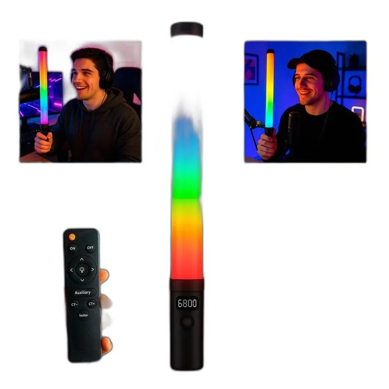 Bastão Led Colorido Com Efeitos Para Criadores
