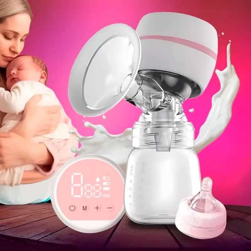 Bomba Elétrica Tira Leite Materno Digital 180ml Silicone Usb