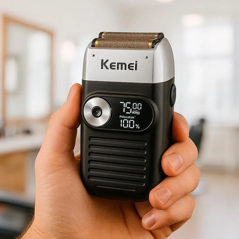 Aparelho De Corte Kemei Profissional Portátil Sem Fio