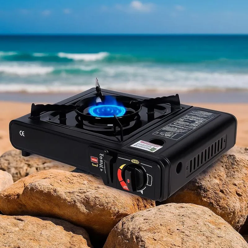 Mini Fogão Regulável Para Uso Em Lazer E Pesca