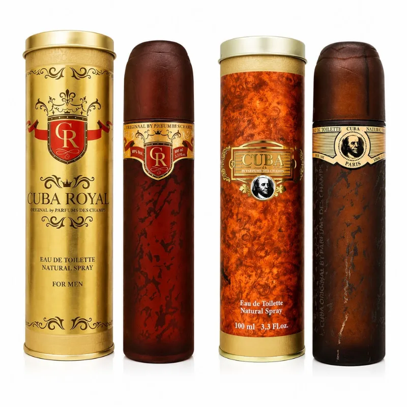 Kit Perfume Cuba Gold Edt 100ml + Cuba Royal Edt Masculino 100ml