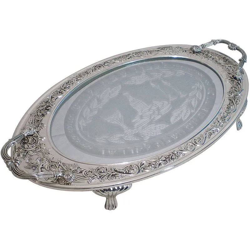Bandeja Judaica para Pão Oval 48cmx26,5cmx8,2cm Rojemac