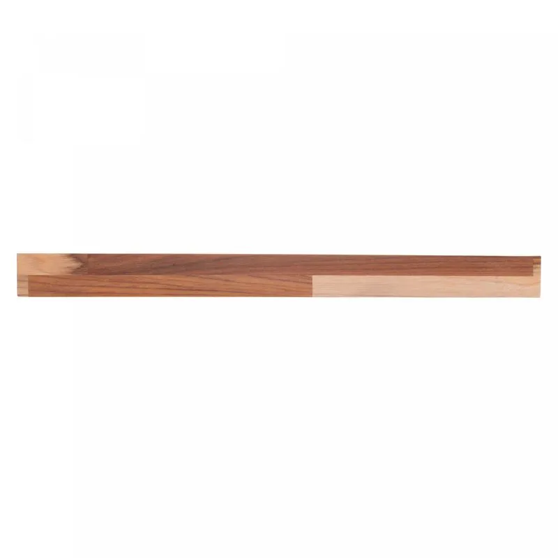 Bandeja de Madeira com Sisal e Fundo de Vidro Teca 71cm x 51,5cm x 5cm - Woodart