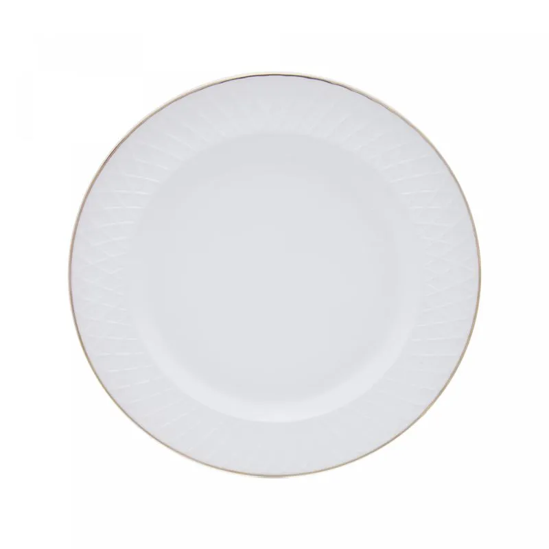 Prato para Sobremesa Royale com Fio de Ouro 19cm Opalino - Wolff